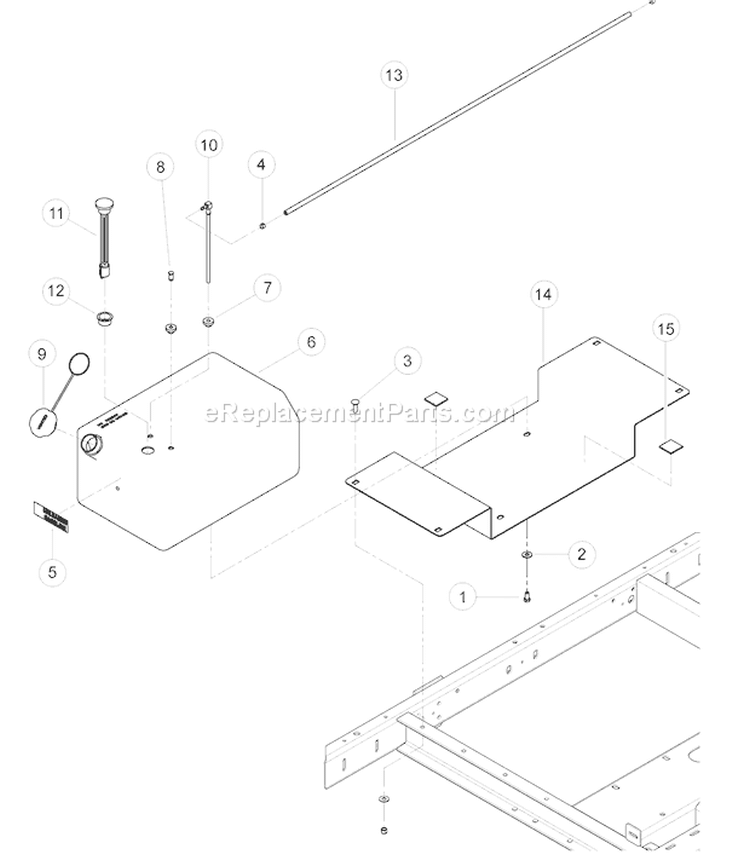 GasáTankáAndáHoses Diagram and Parts List for CH6993H 76635 Bear Cat Chipper Shredder